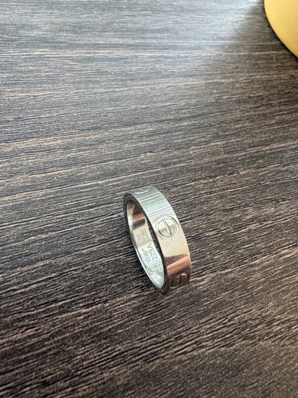 Cartier Silver Screw Motif Love Ring